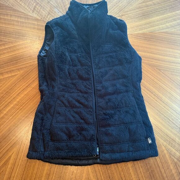 The North Face Mossbud Insulated Reversible Vest Women's Small Black Zip Jacket - Picture 2 of 14